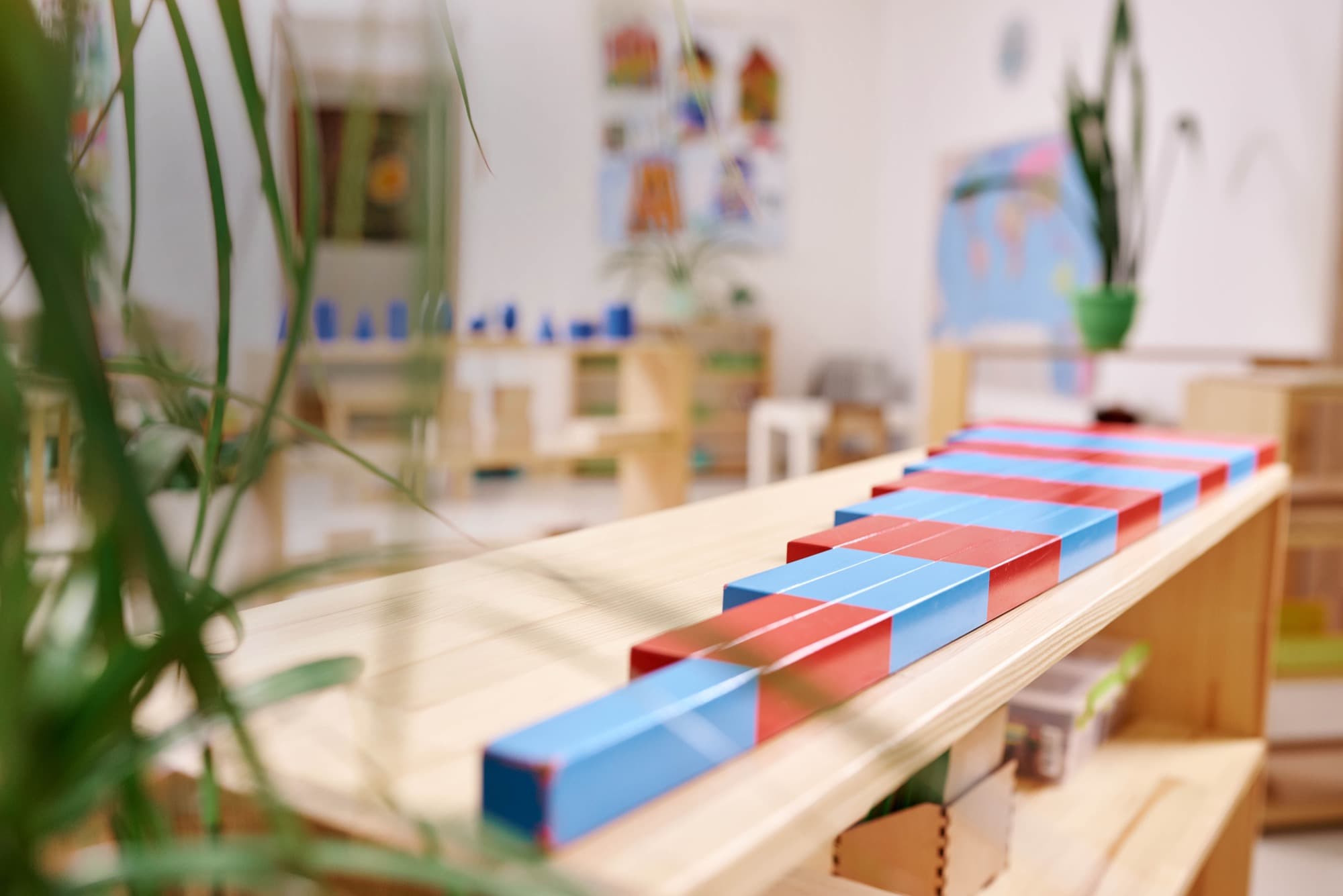 Children working with Montessori materials at Silver Ridge
